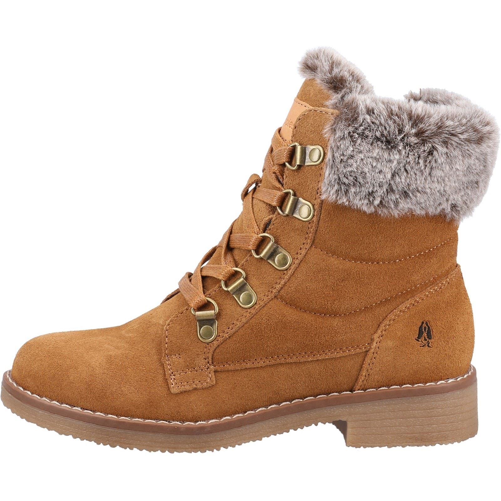 Hush Puppies Florence Leder Damen Stiefeletten In Braun
