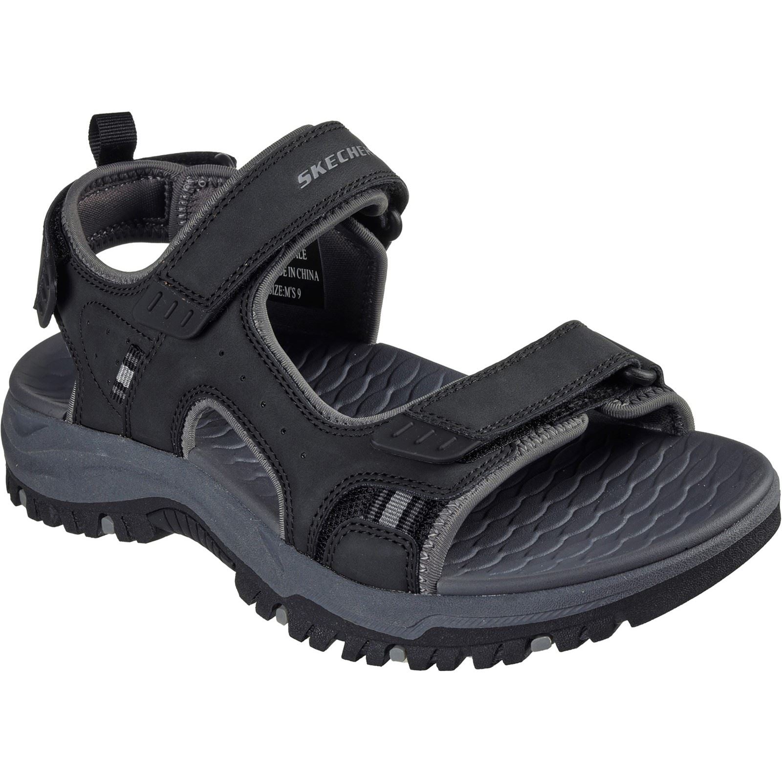 Skechers Prewitt Rigdon Herren Sandalen Aus Synthetischem Material In Schwarz