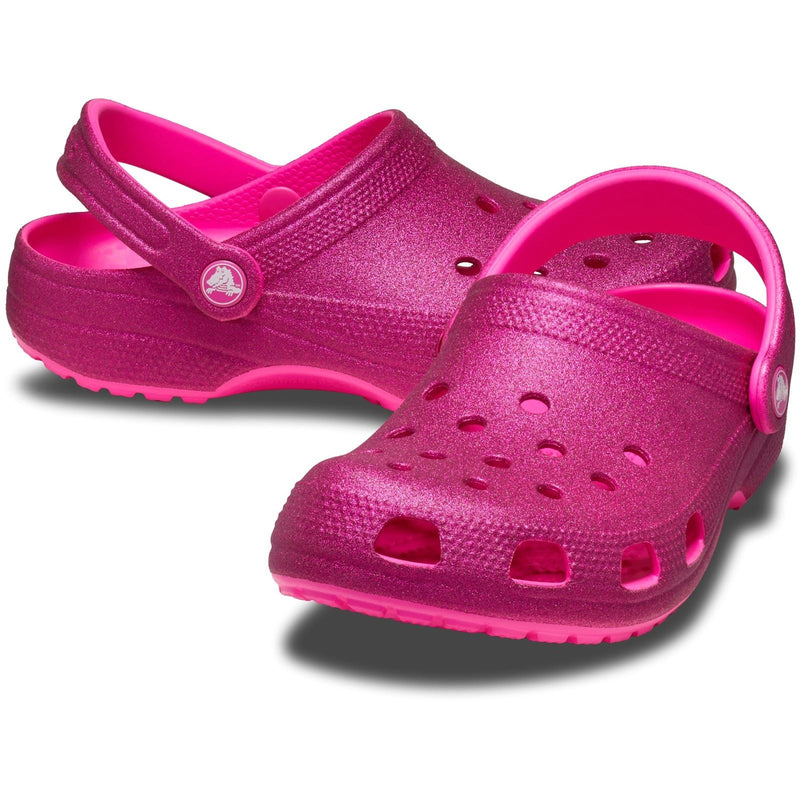 Crocs Classic Glitter Thermoplastische Rosa Crush Clogs