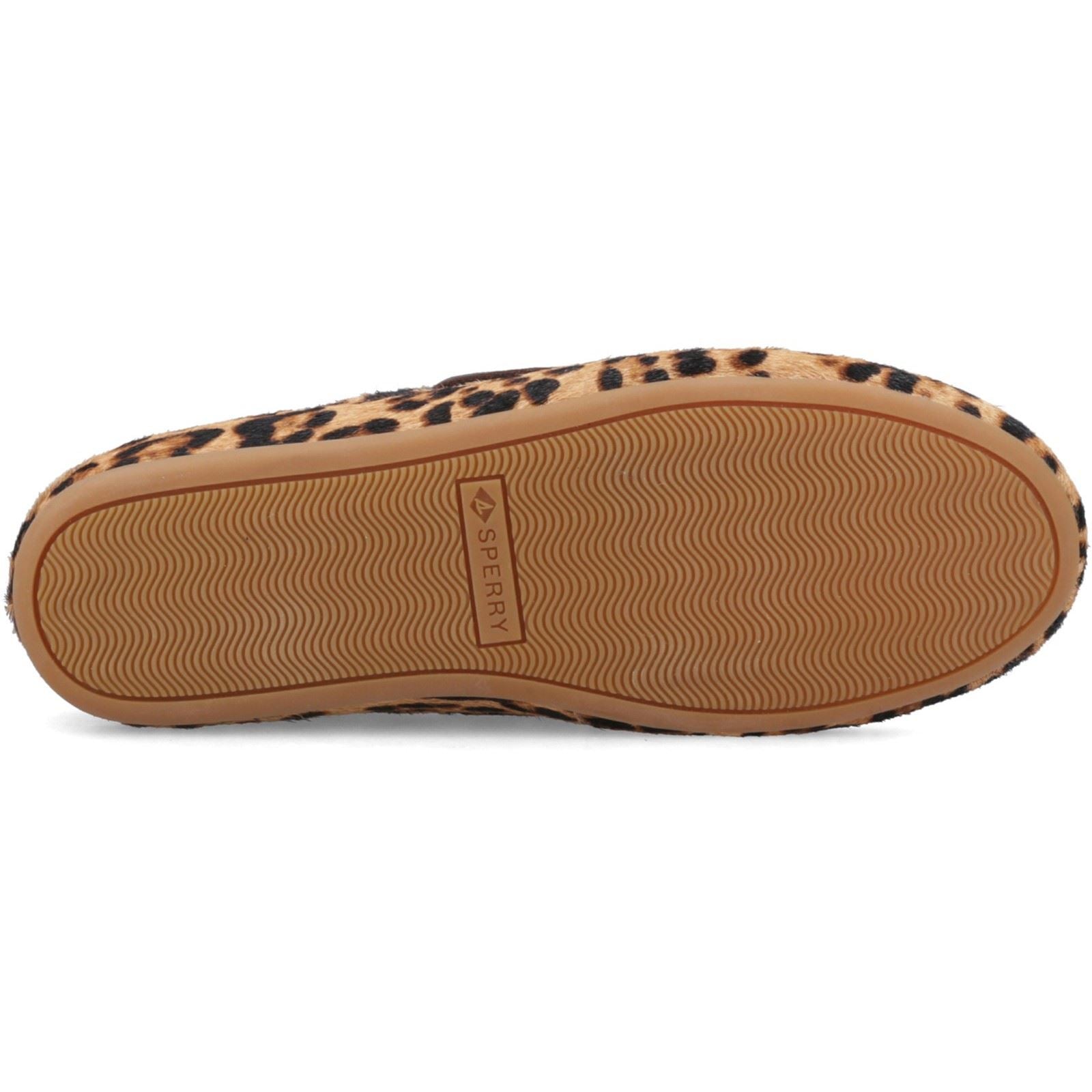 Sperry Slimboat Leder Damen Leopard Bootsschuhe