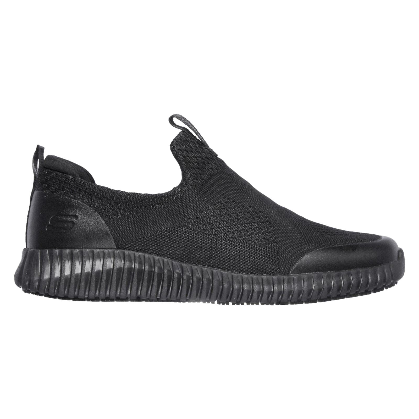 Skechers Workwear Cessnock Textile Herrenschwarze Sneakers