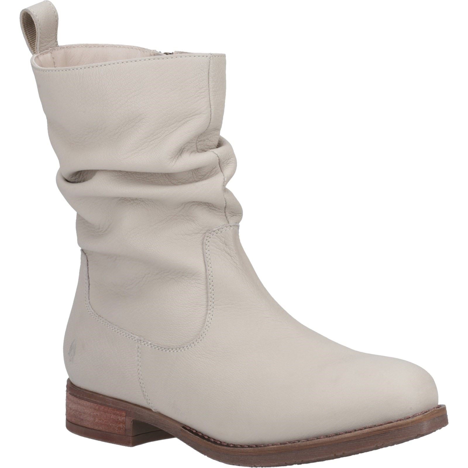Hush Puppies Emilia Leder Damen Nude Stiefel