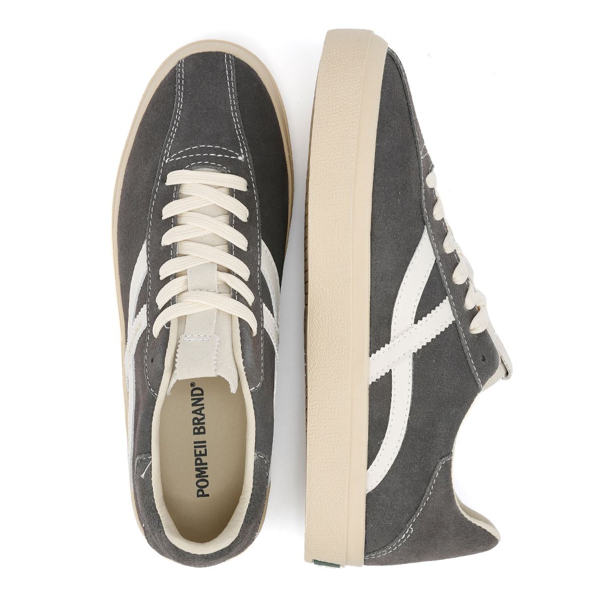 Pompeii Dart Herren Sneaker Aus Veloursleder In Grau