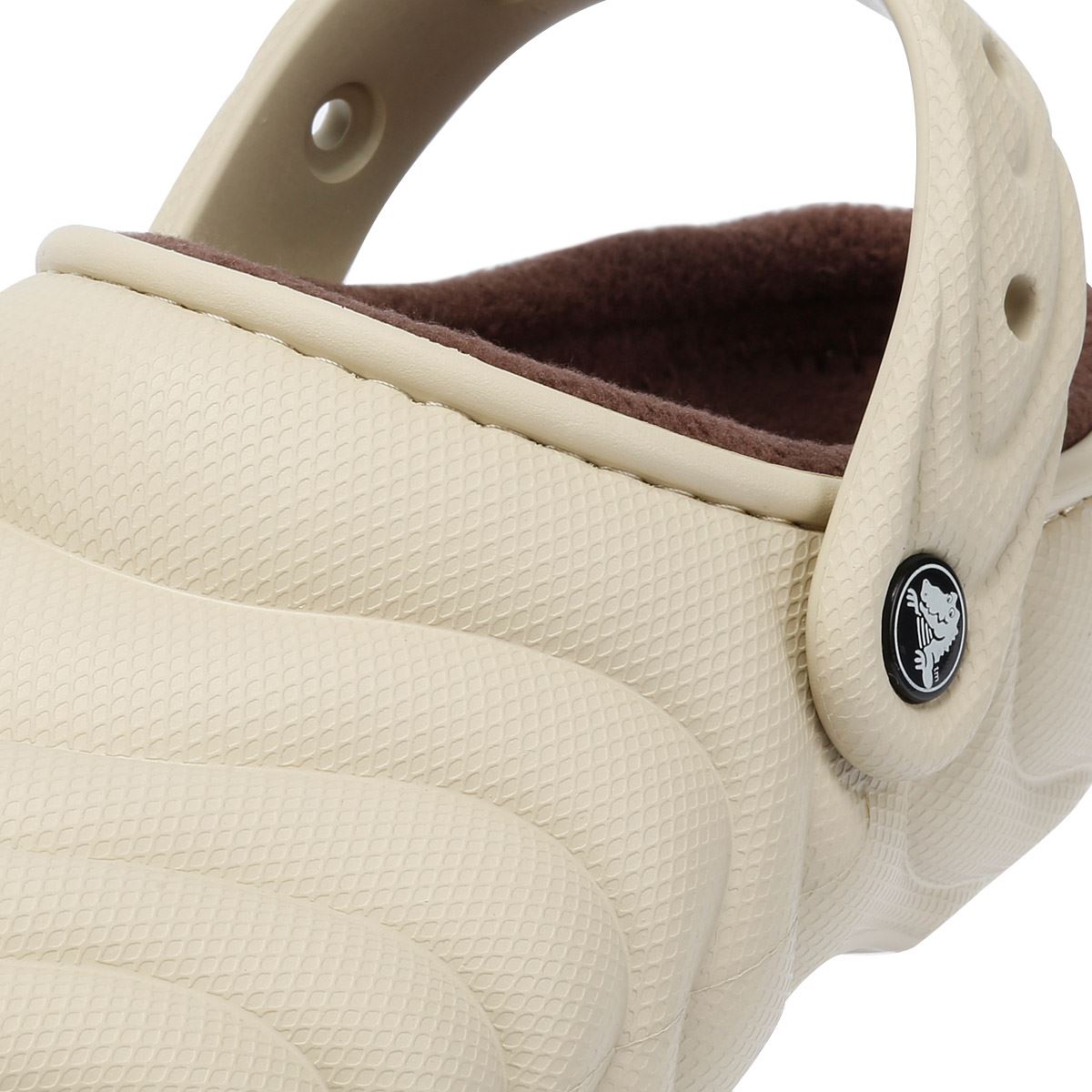 Crocs Classic Lined Overpuff Damen Beige Schuhe