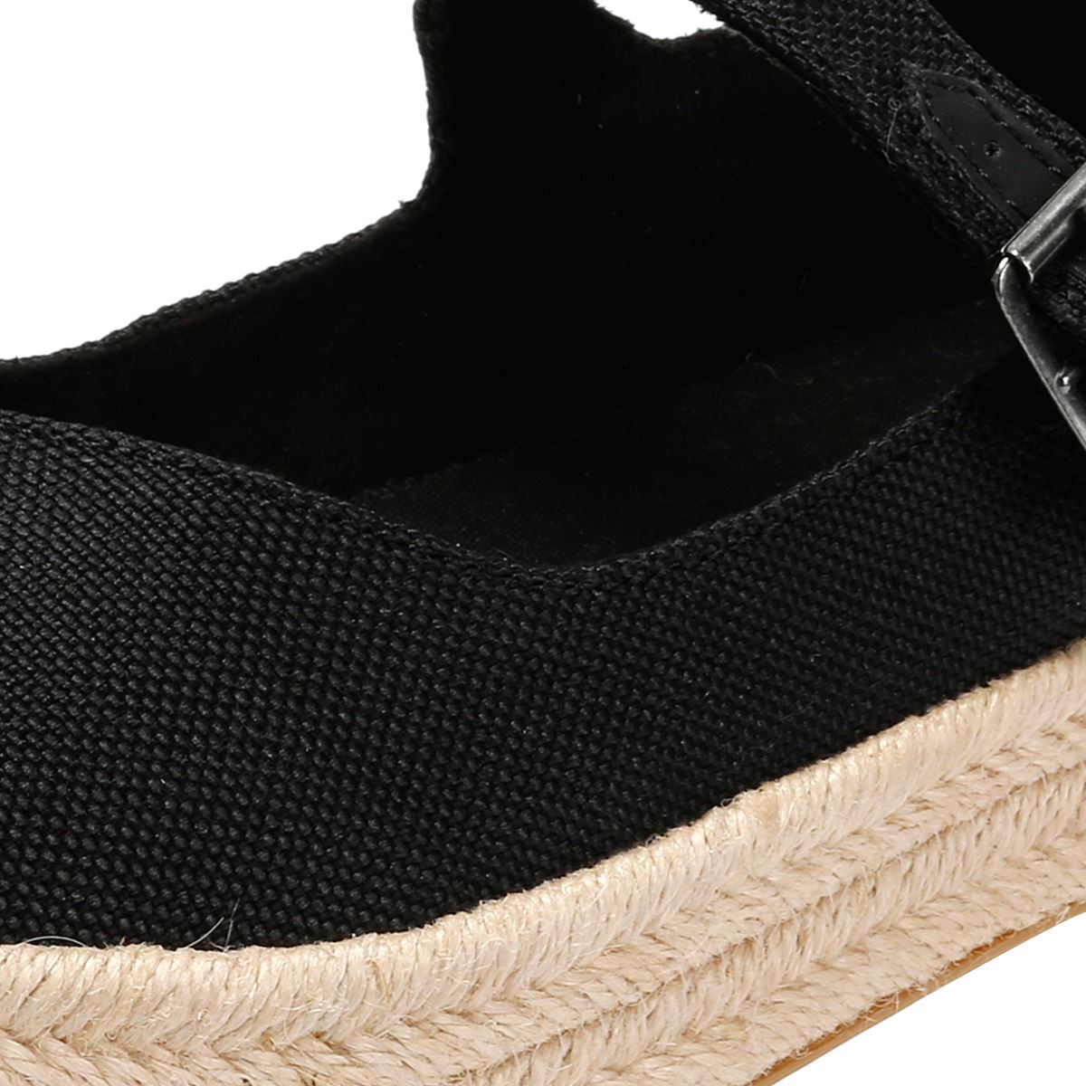 TOMS Carolina Mary Jane Textile Damen Schwarze Farbe Espadrilles