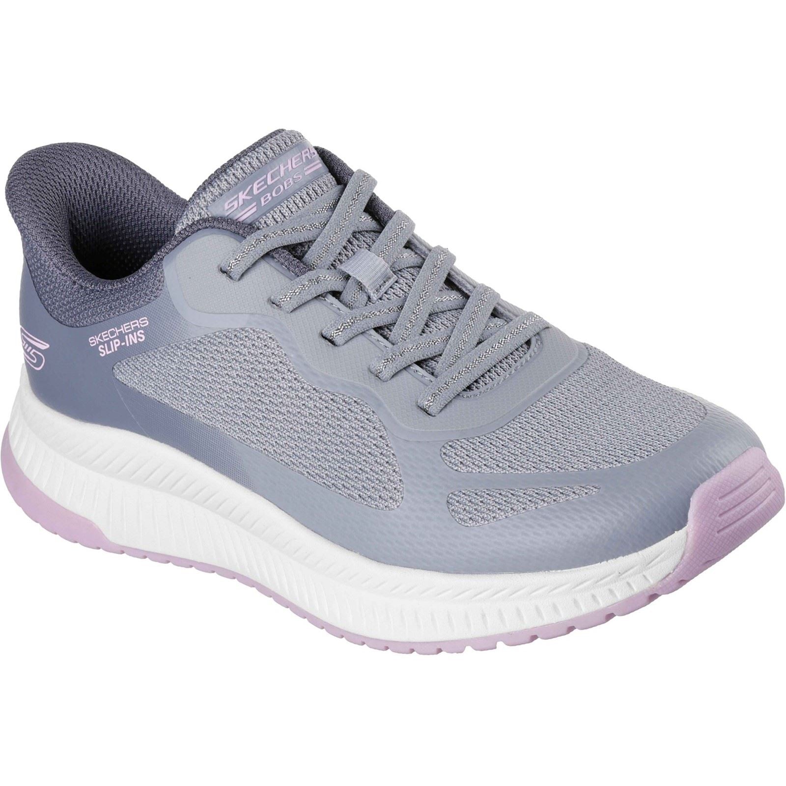 Skechers BOBS Squad 4 Staple Look Damen Graue/Multi Sneakers
