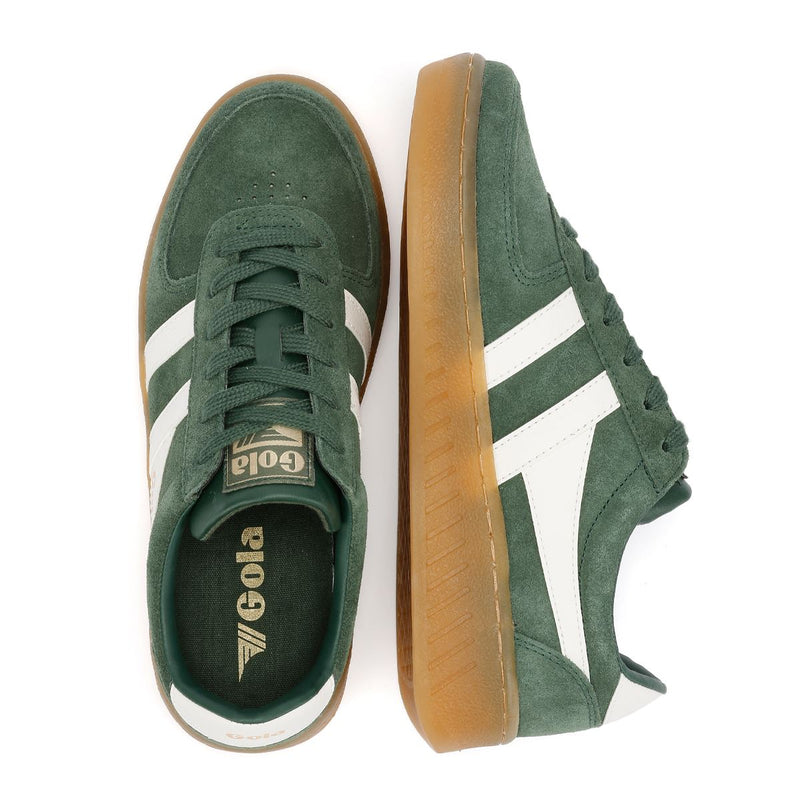 Gola Grandslam Damen Sneakers Aus Wildleder In Grün