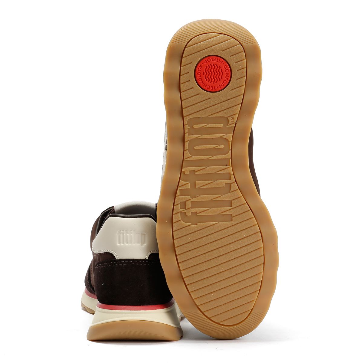 FitFlop Retro-Q FF Nylon Damen Braune Sneaker