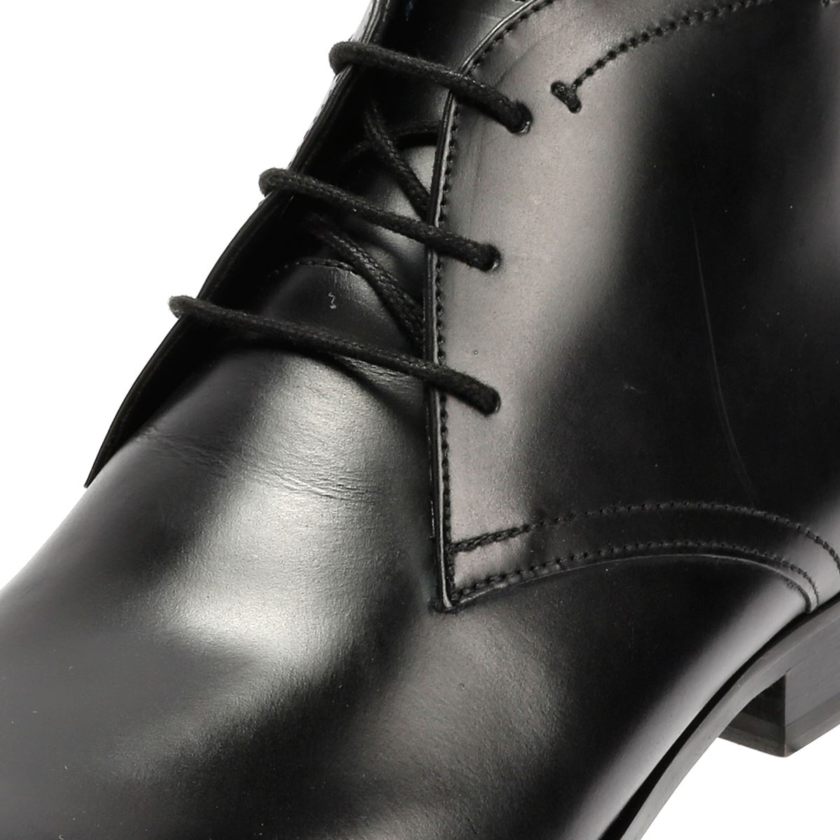Ben Sherman London Leder Herren Schwarze Stiefel