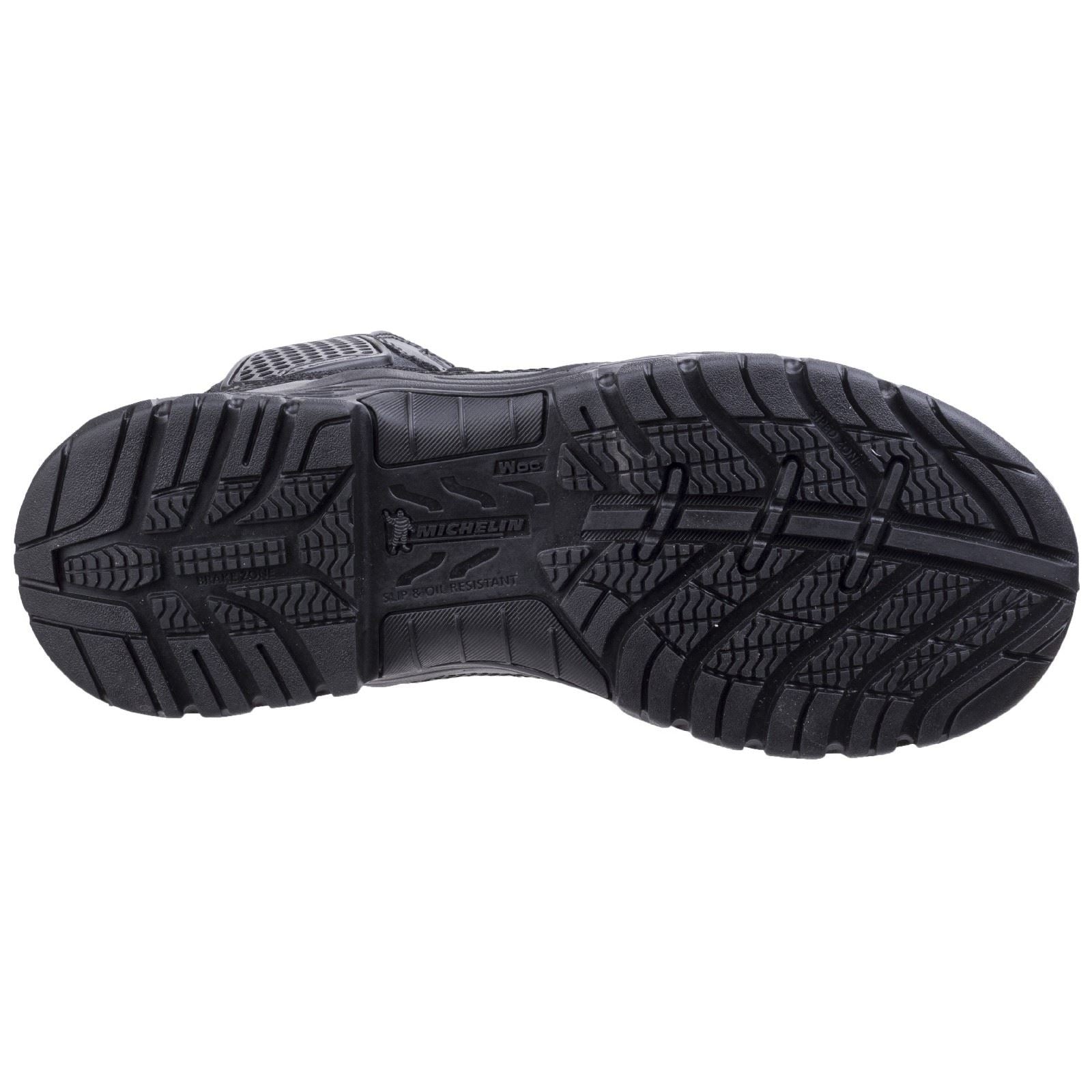 Magnum Strike Force Acht Punkt Null Wp Seitenreißverschluss Leder Schwarz Sicherheitsstiefel