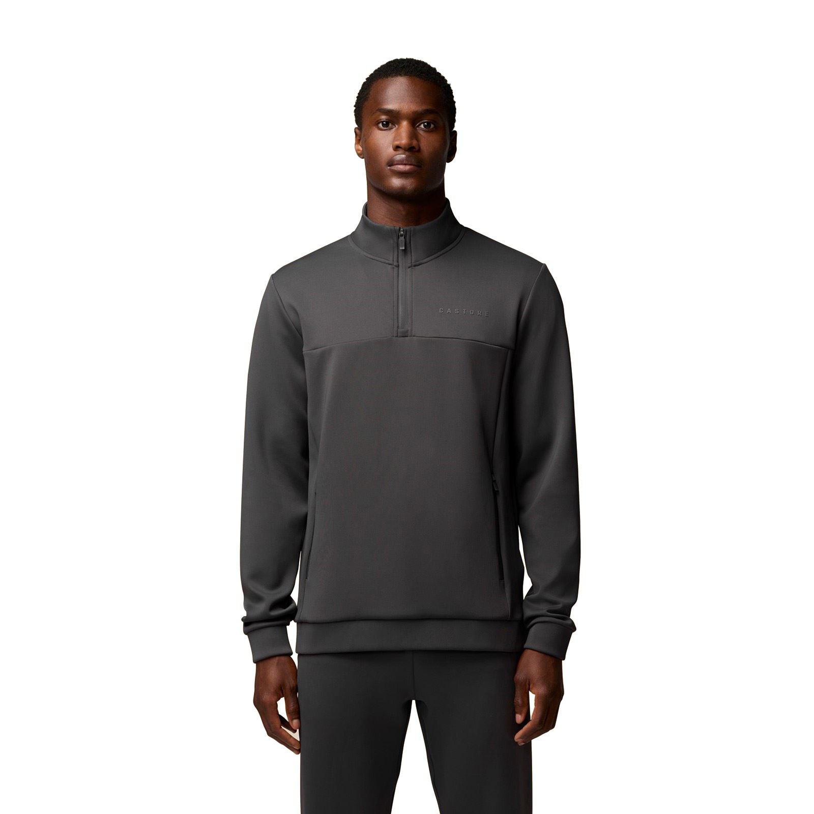 Castore Scuba 1/4 Zip Polyester Herren Grau Sweatshirt