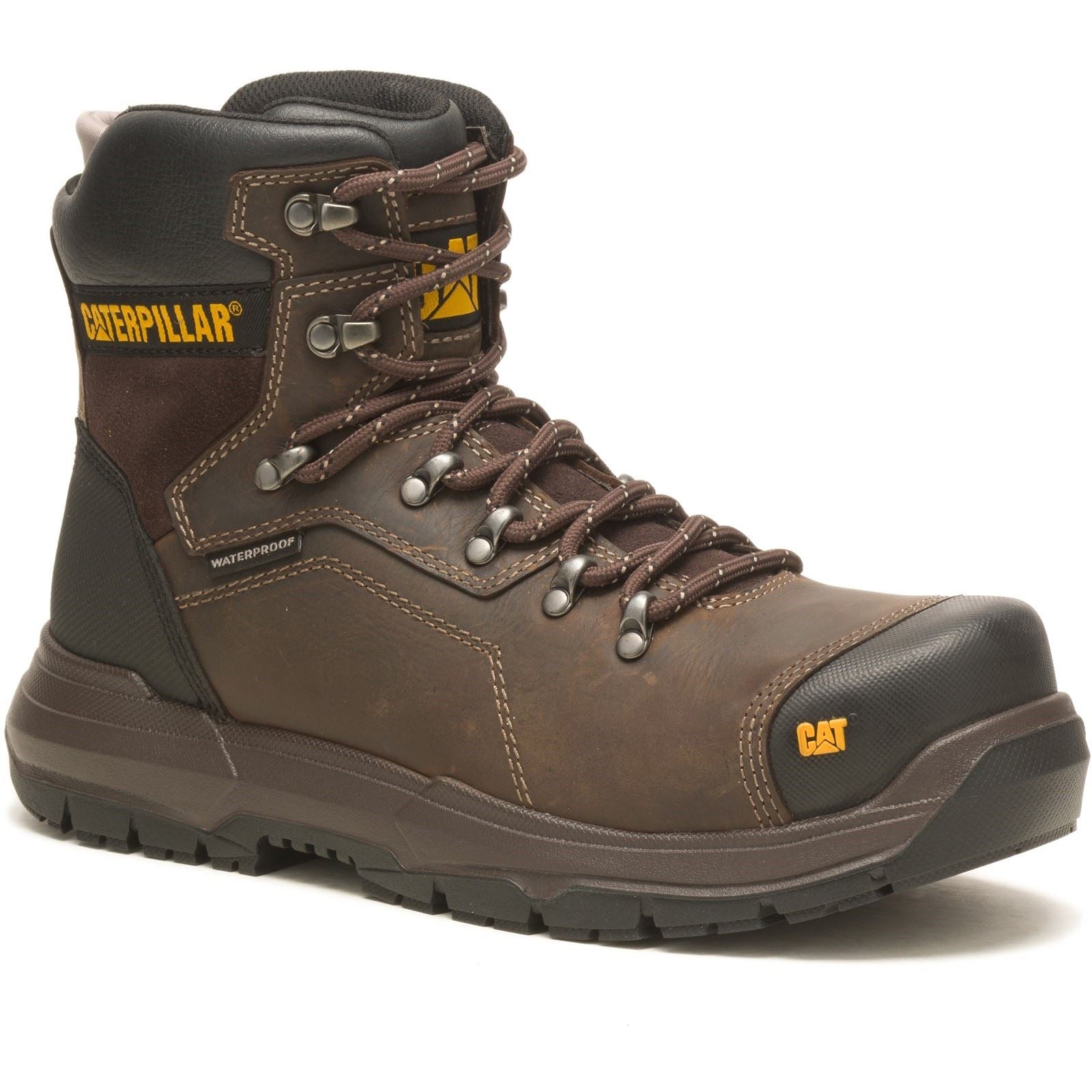 Caterpillar Diagnose 2.0 Leder Kaffee Sicherheitsstiefel