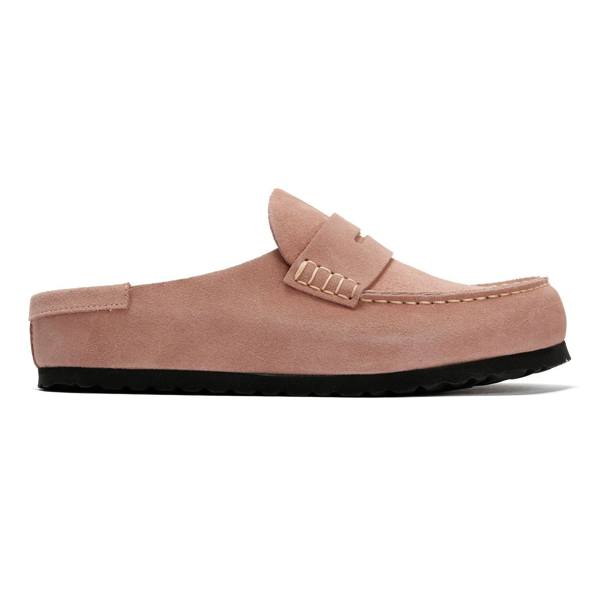 Birkenstock Naples Regular Wildleder Damen Pink Clogs