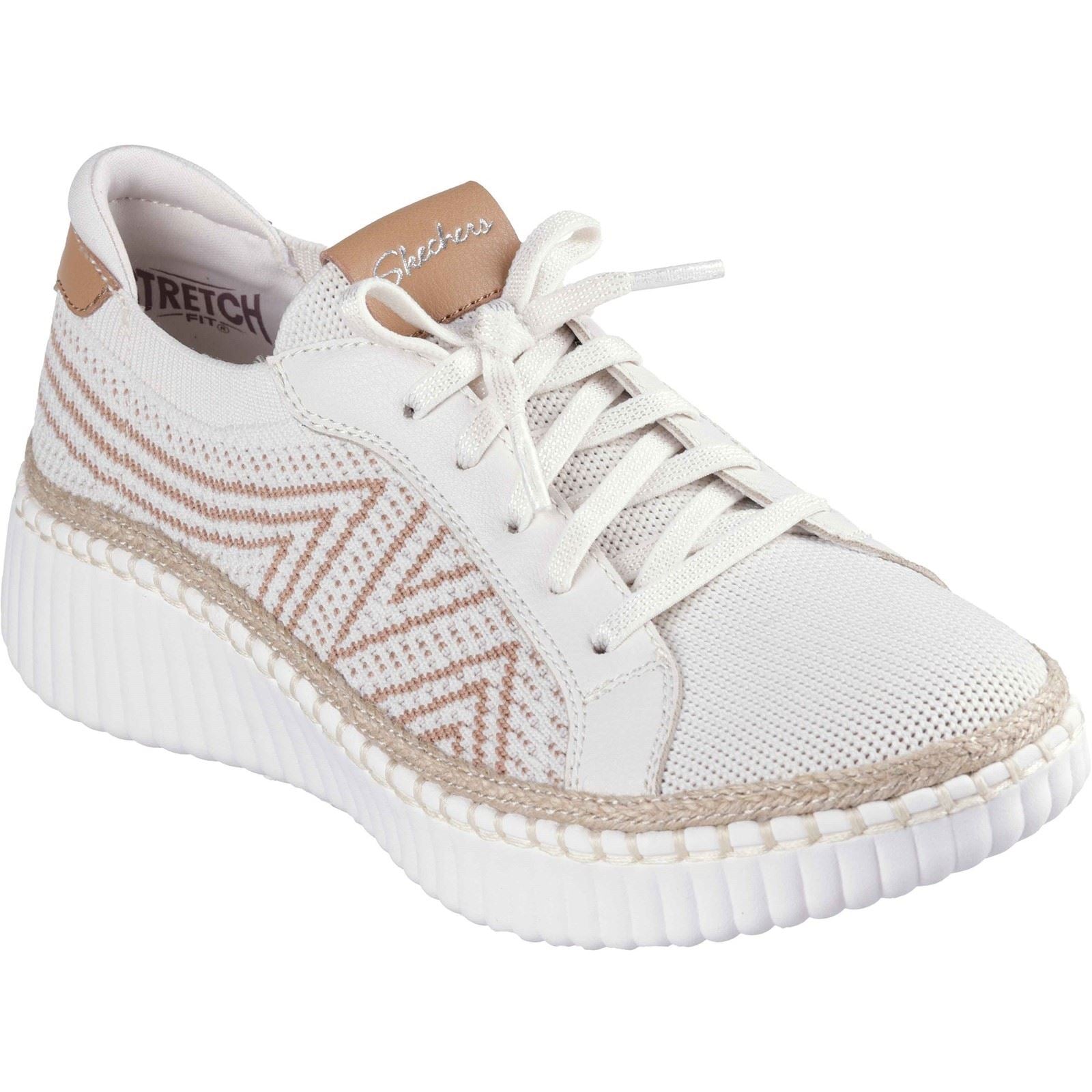Skechers Wilshire Blvd - Bellevue Polyester Damen Sneaker In Weiß
