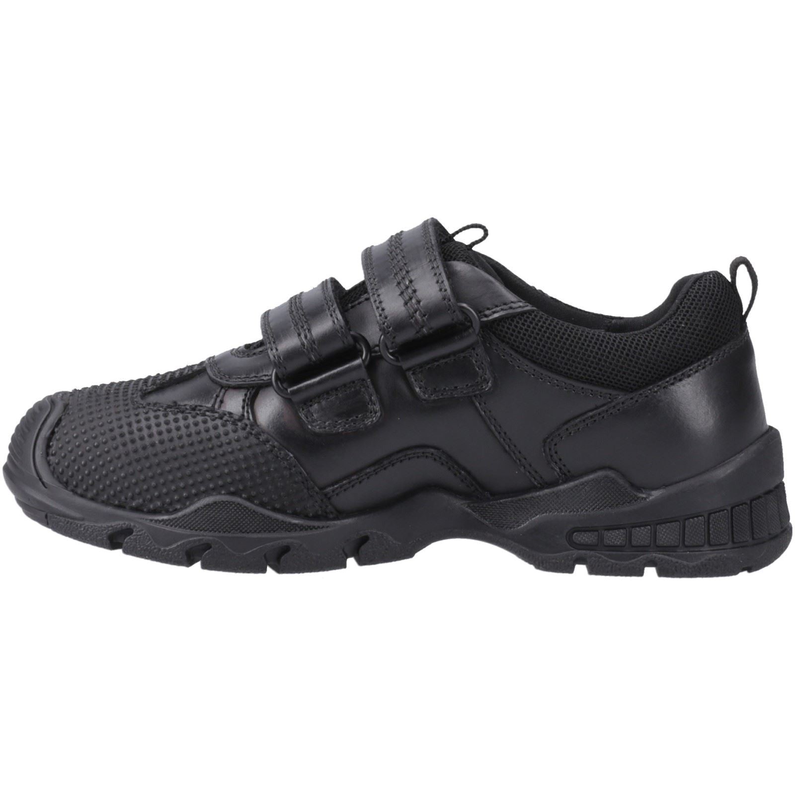 Hush Puppies Tristen Lederslipper In Schwarz Für Jungen