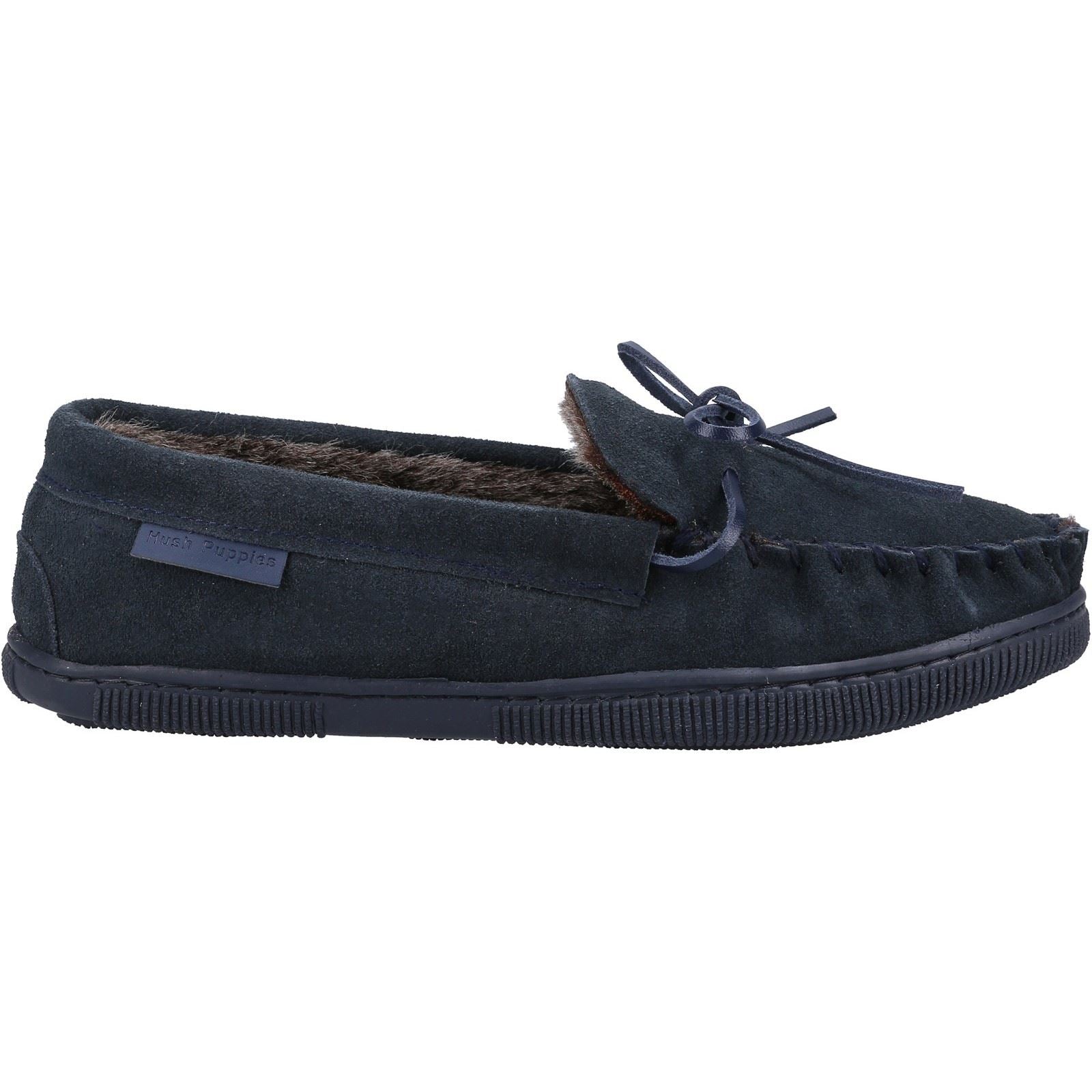 Hush Puppies Ace Wildleder-Herren-Hausschuhe In Marineblau