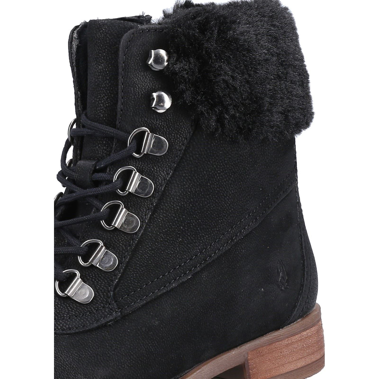 Hush Puppies Effie Damenstiefel Aus Kunstpelz In Schwarz