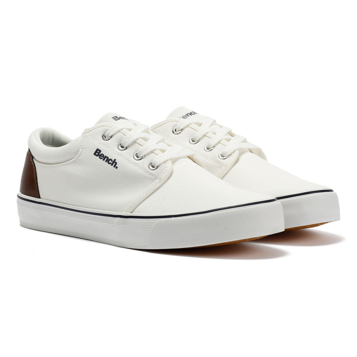 Bench Donnie Leinen Herren Weiße Sneakers