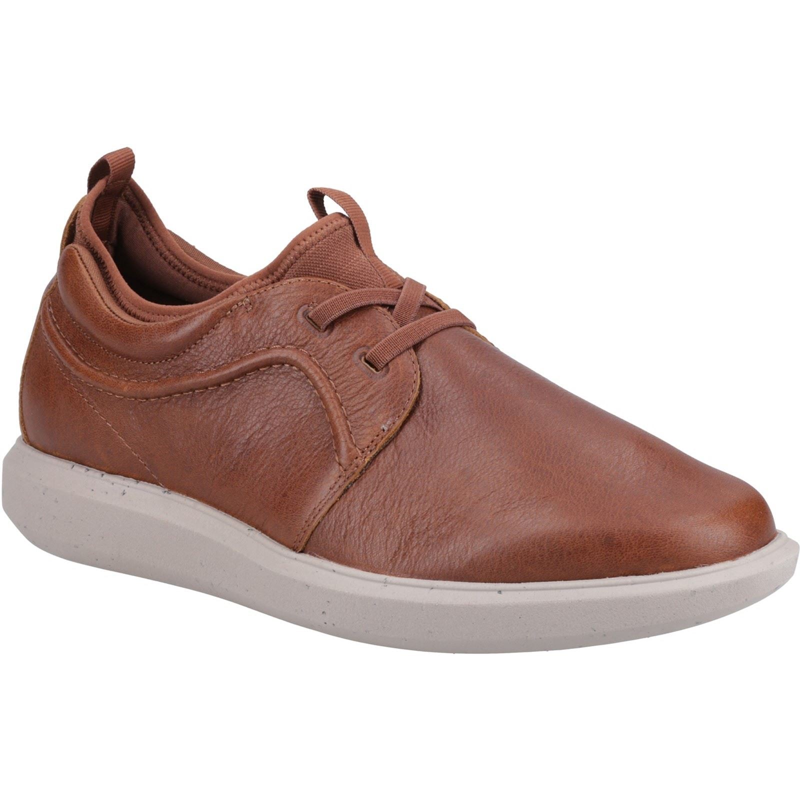 Hush Puppies Niles Leder Herren Cognac Schnürschuhe