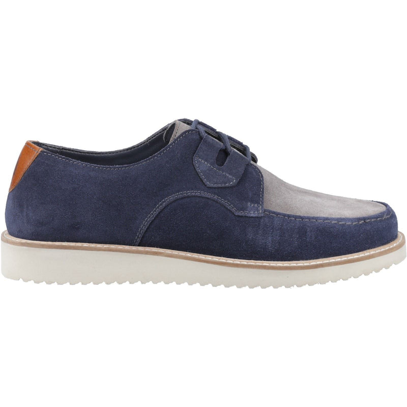 Hush Puppies Orion Herren Wildleder Schnürschuhe In Marineblau/Grau