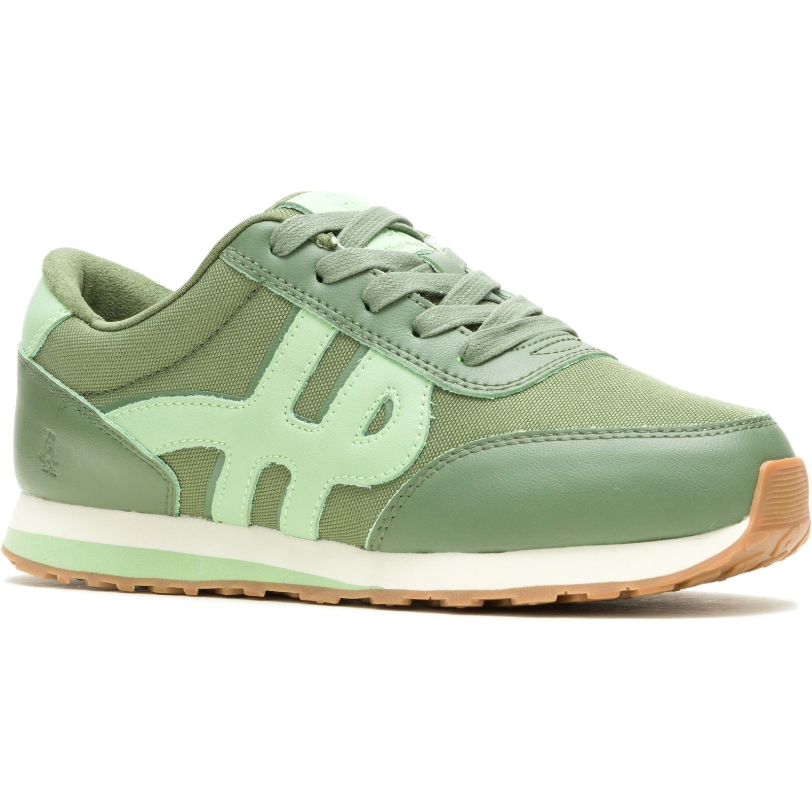 Hush Puppies Seventy8 Damen Sneaker Aus Leder In Olivgrün