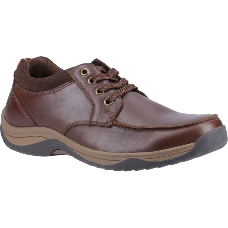 Hush Puppies Derek Herren Kaffeebraune Lederschnürschuhe