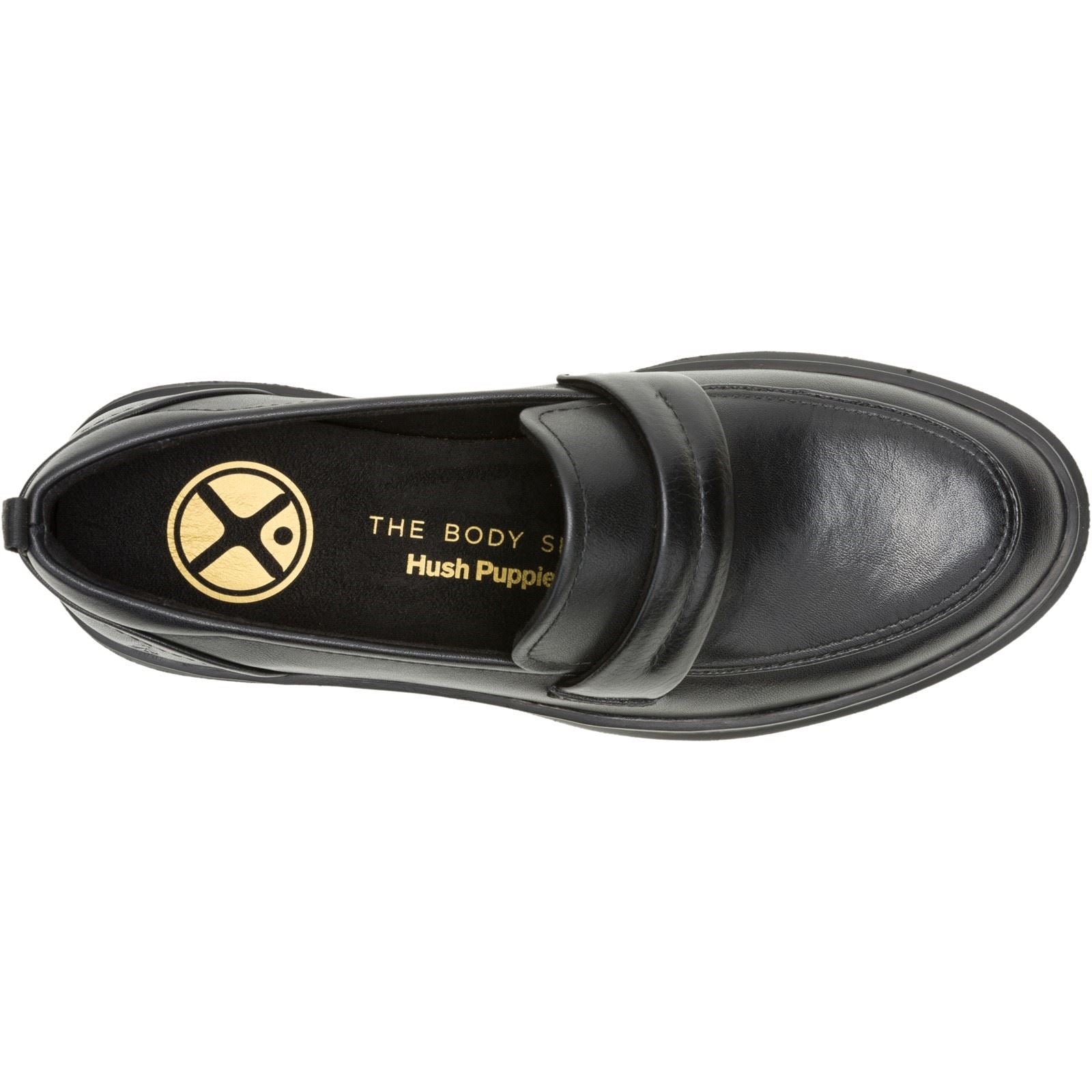 Hush Puppies Joy Penny Damenloafer Aus Schwarzem Leder