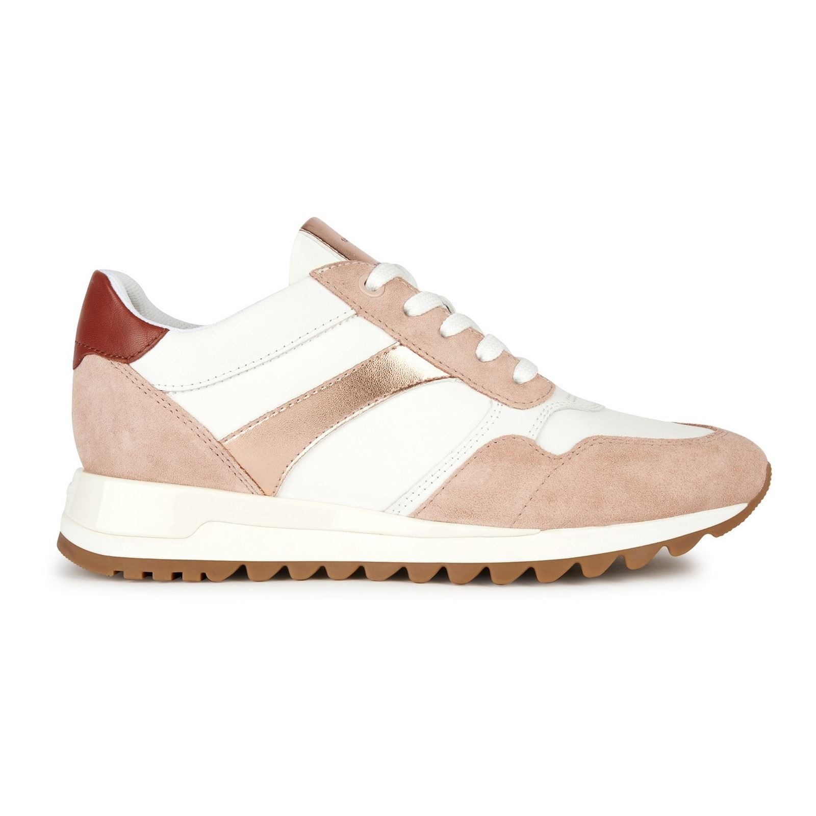 Geox D Tabelya Damen Sneaker In Nude/Weiß