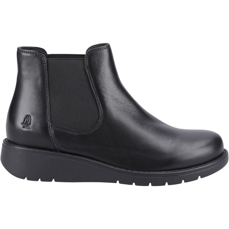 Hush Puppies Leonie Leder Damen Schwarze Stiefel