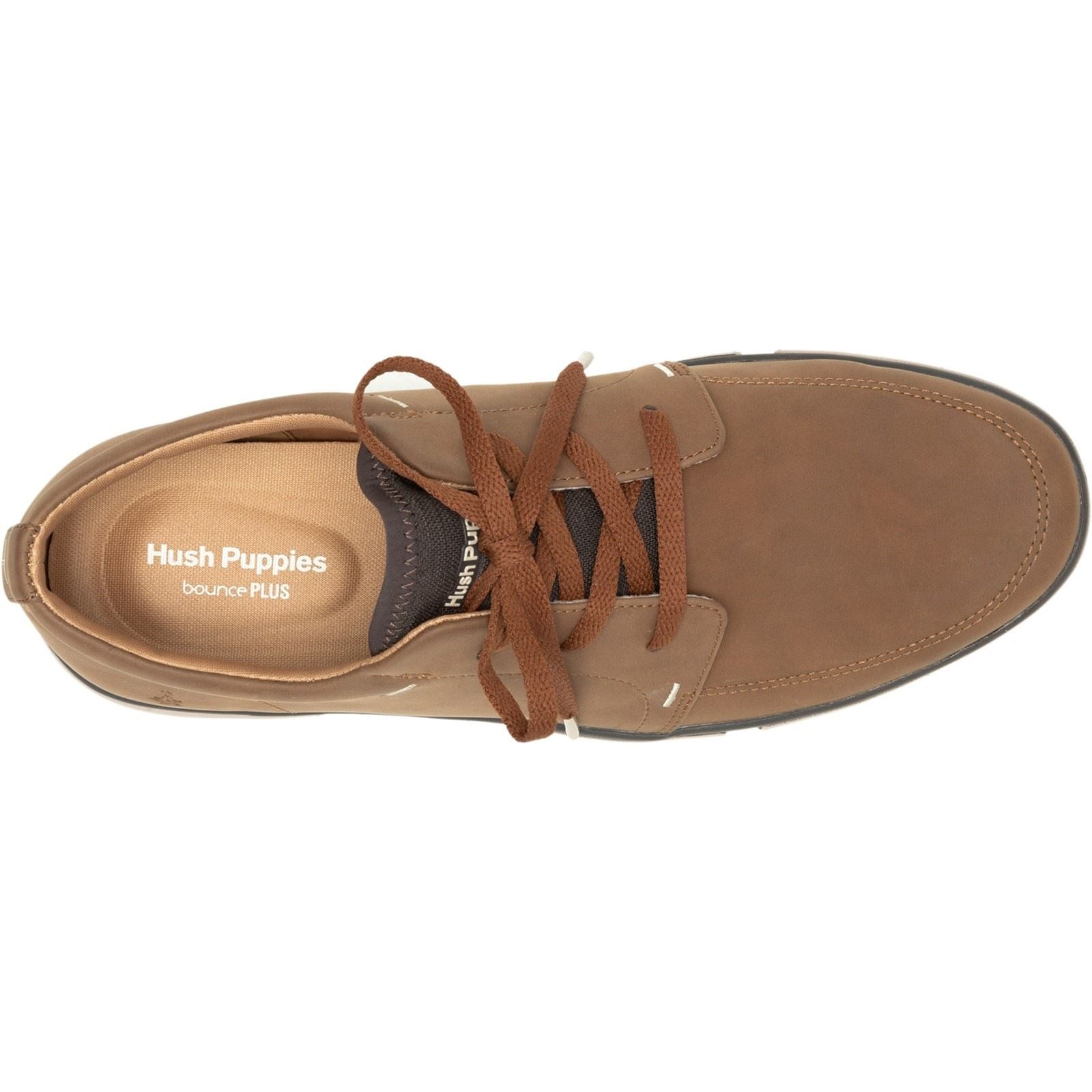 Hush Puppies Briggs Leder Herren Cognac Sneakers