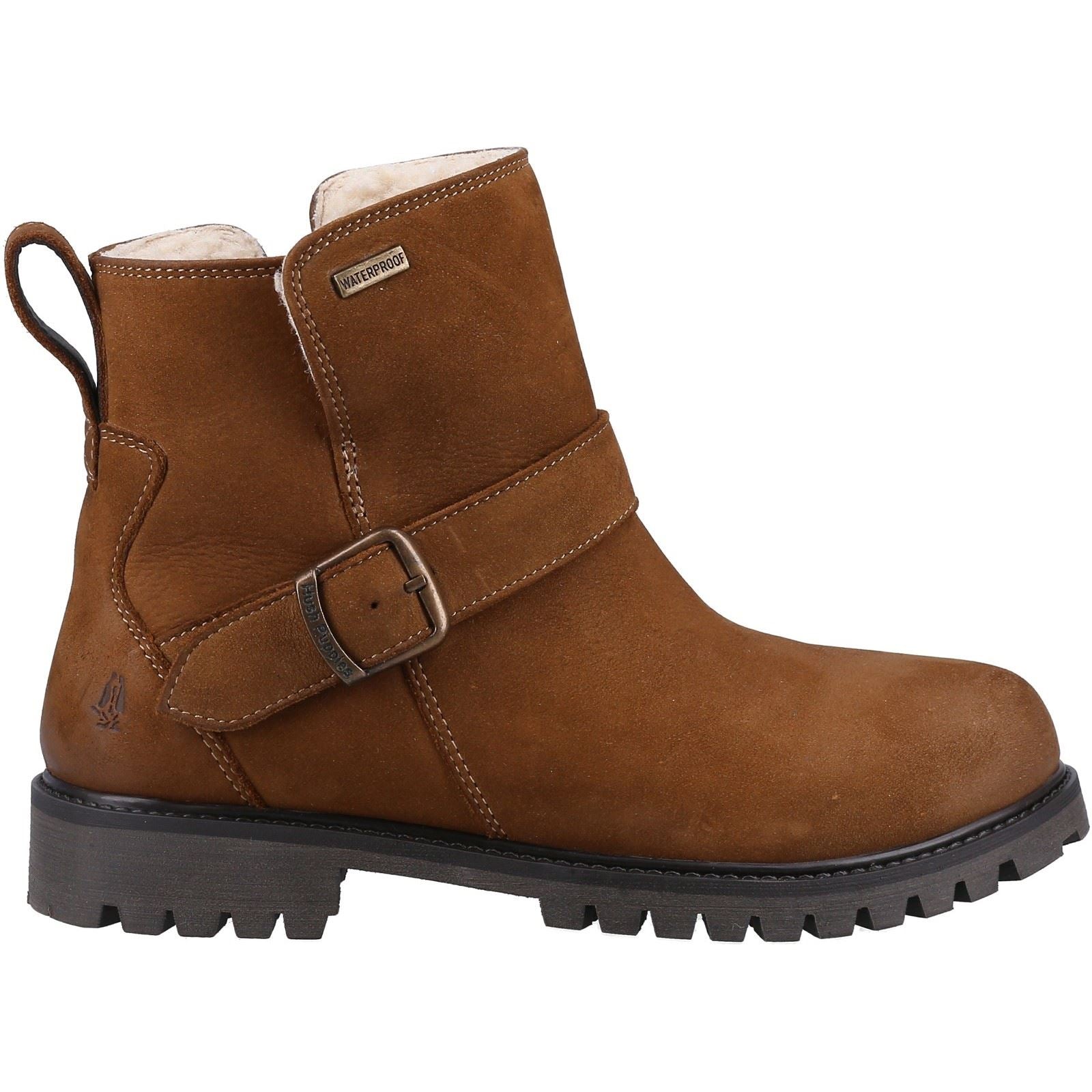 Hush Puppies Wakely Leder Damen Stiefeletten In Braun