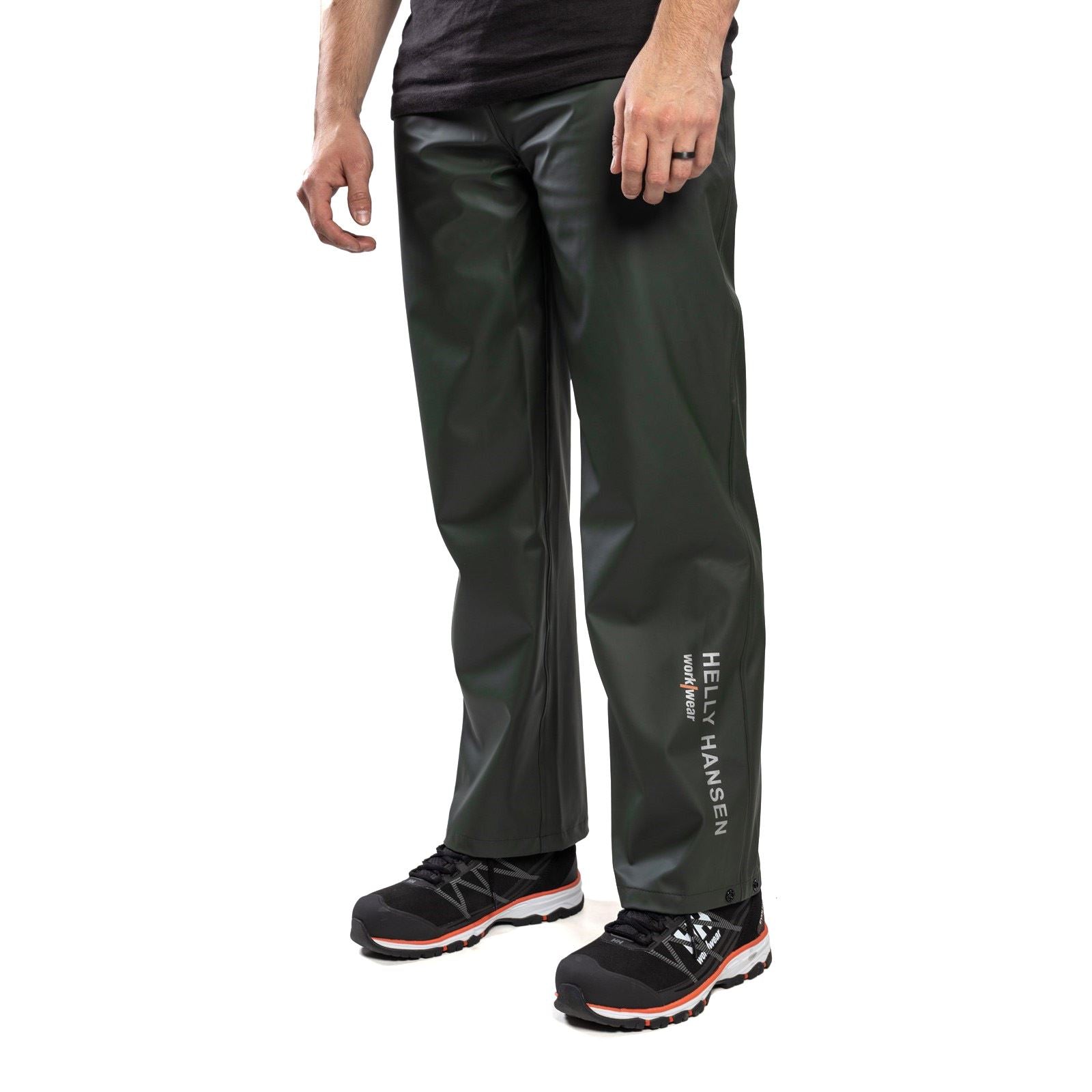Helly Hansen Workwear Voss Polyester Unisex Erwachsene Grüne Regenhose