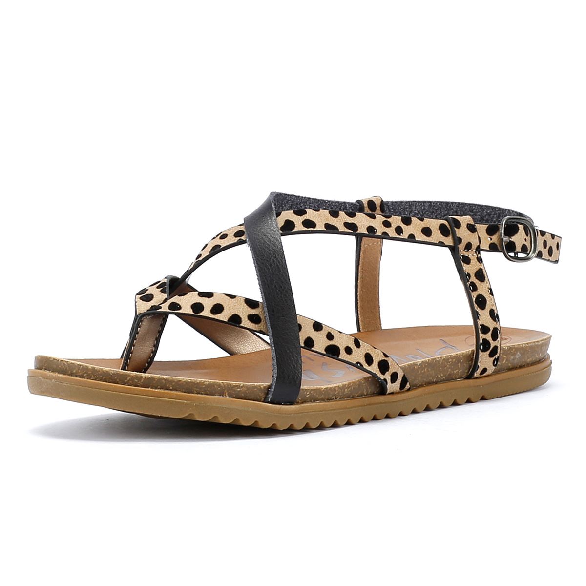 Blowfish Malibu Mirenda Damen Leoparden Sandalen
