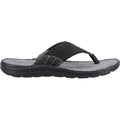Hush Puppies Alan Toepost Herren Flip-Flops Aus Schwarzem Leder