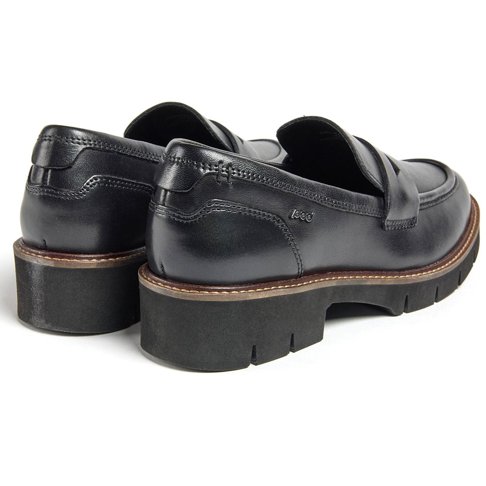 Pod Kaltin Damen Schwarze Farbe Lederloafer