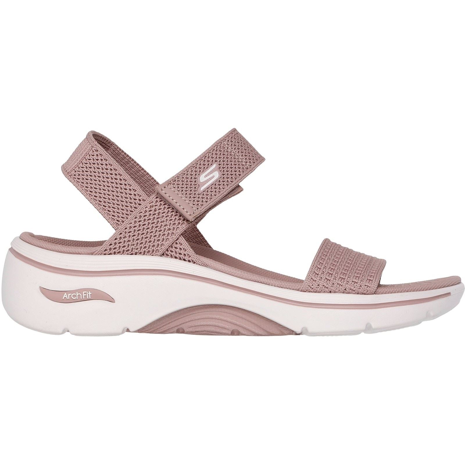 Skechers Go Walk Arch Fit 2.0 Damen Sandalen In Malve Für Textil