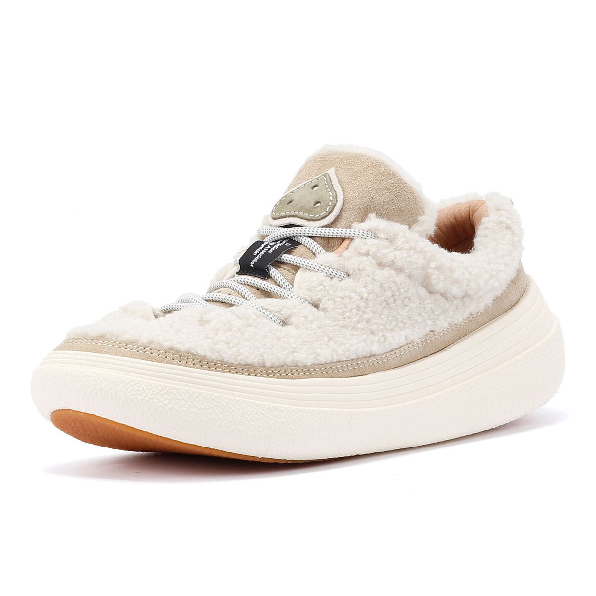 Flower Mountain Fami Teddy Wollmischung Weiße Sneakers