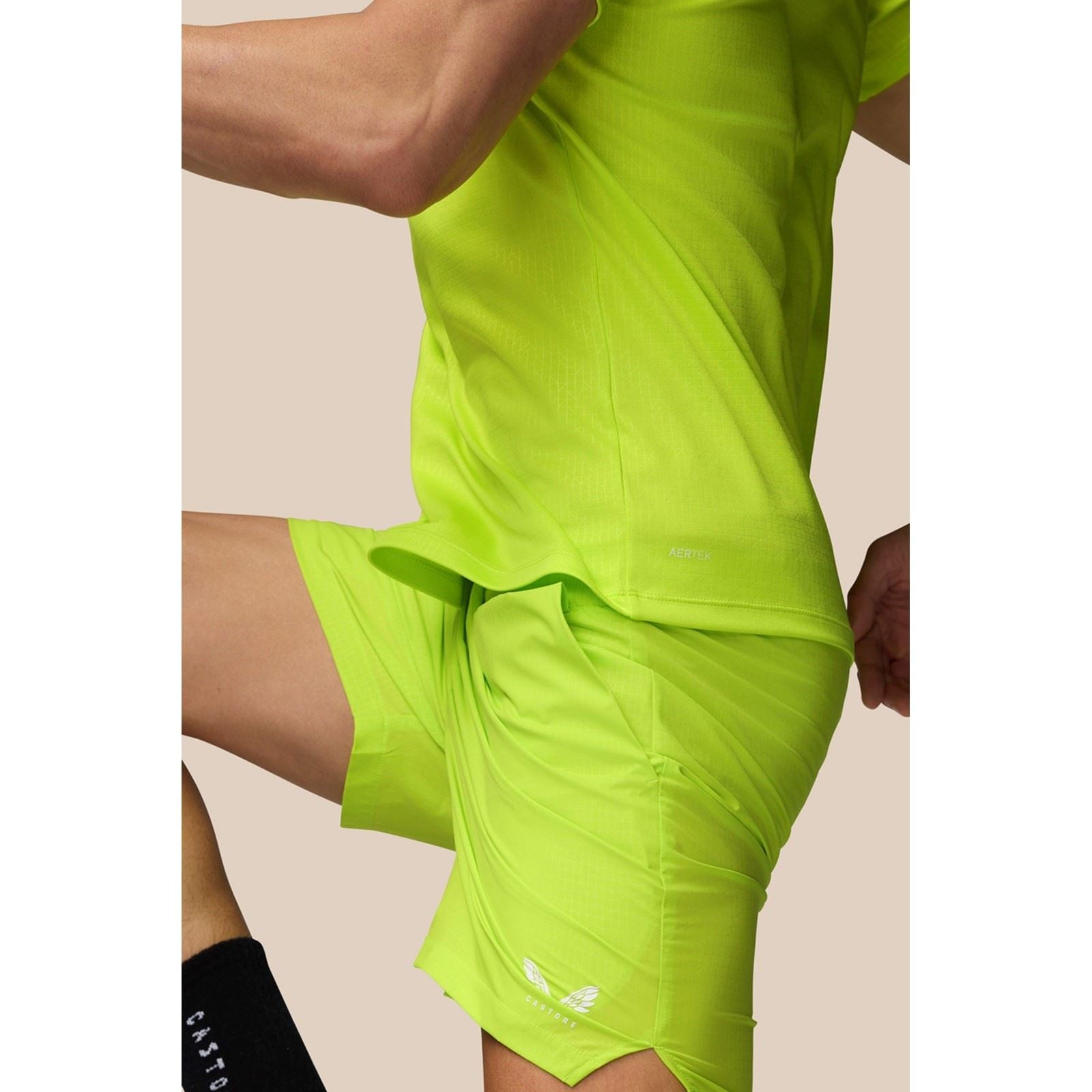 Castore Adapt T-Shirt Polyester Herren Grünes Activewear T-Shirts