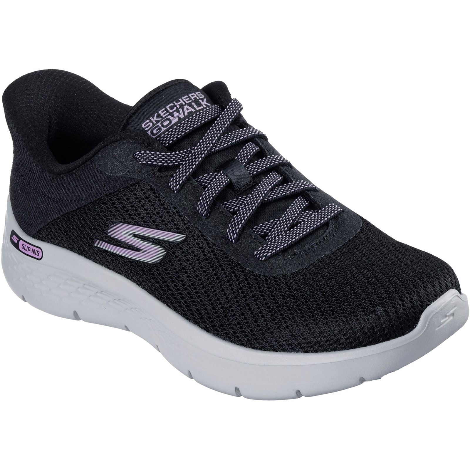 Skechers Go Walk Flex Damen Sneaker In Schwarz Aus Textil