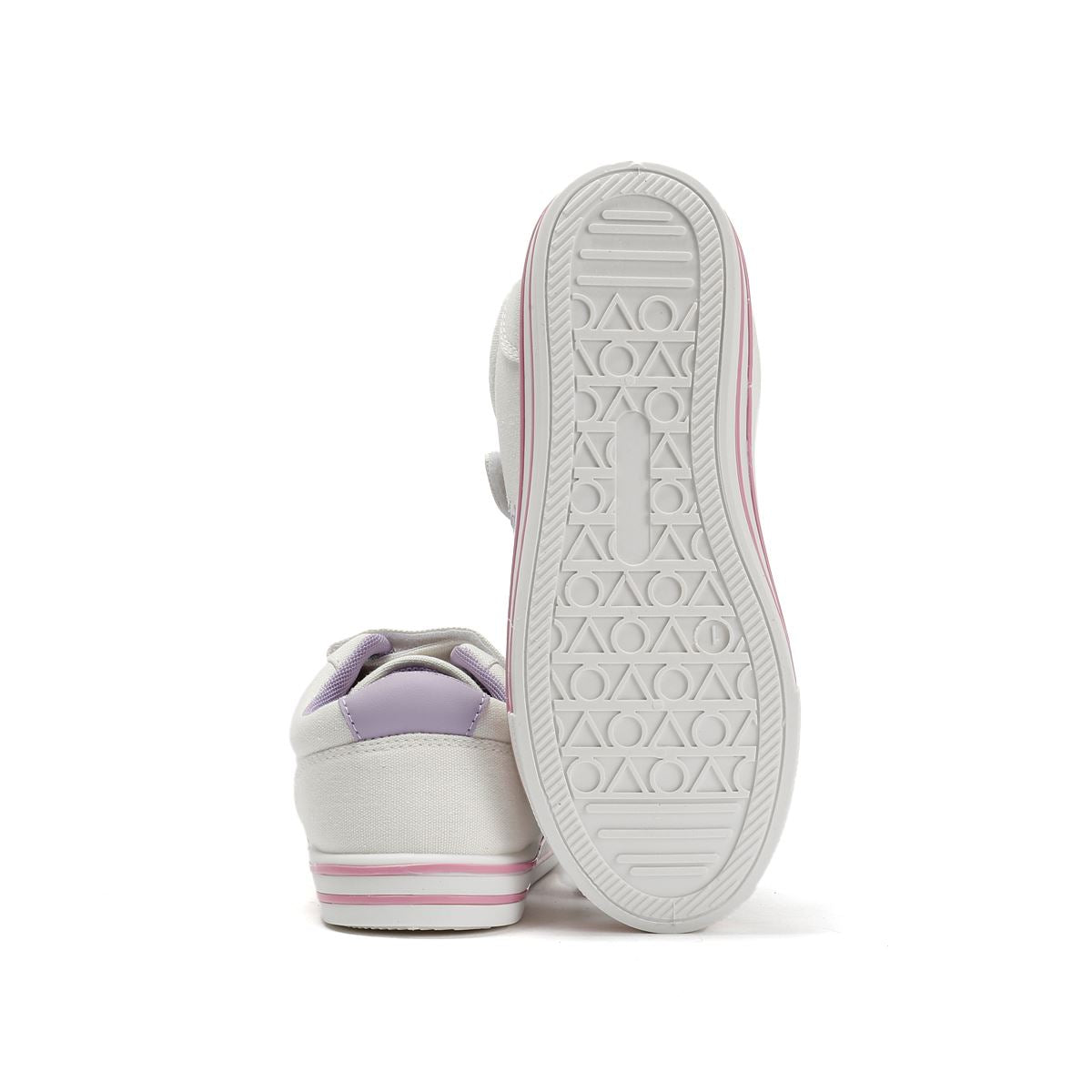 Penguin Junior Rainbow Leinwand Mädchen Weiße Turnschuhe