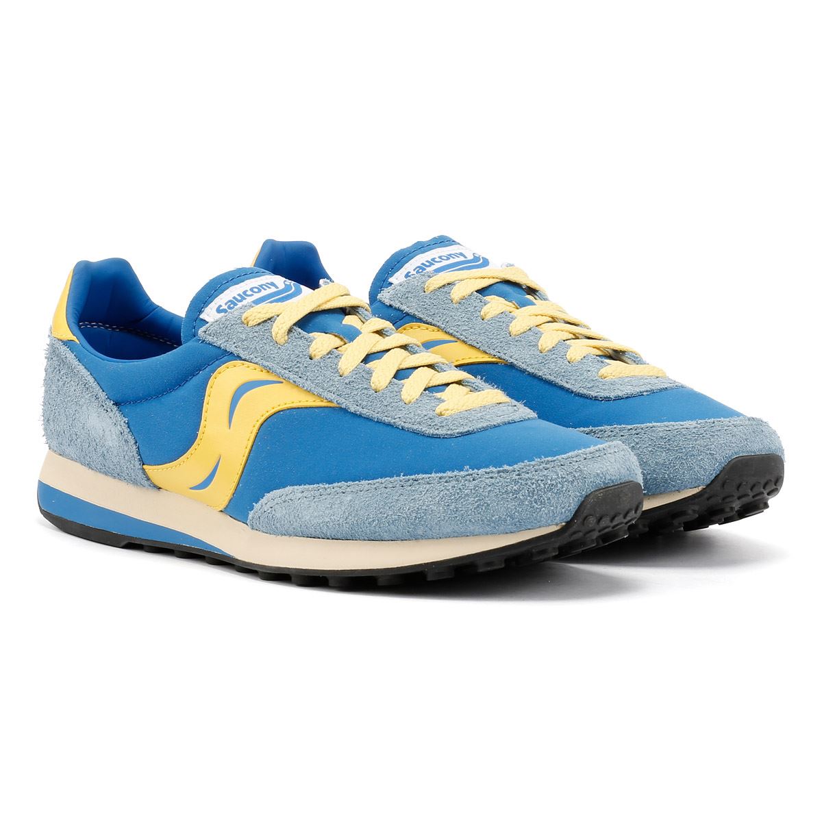 Saucony Trainer 80 Original Blaue Wildleder Sneakers