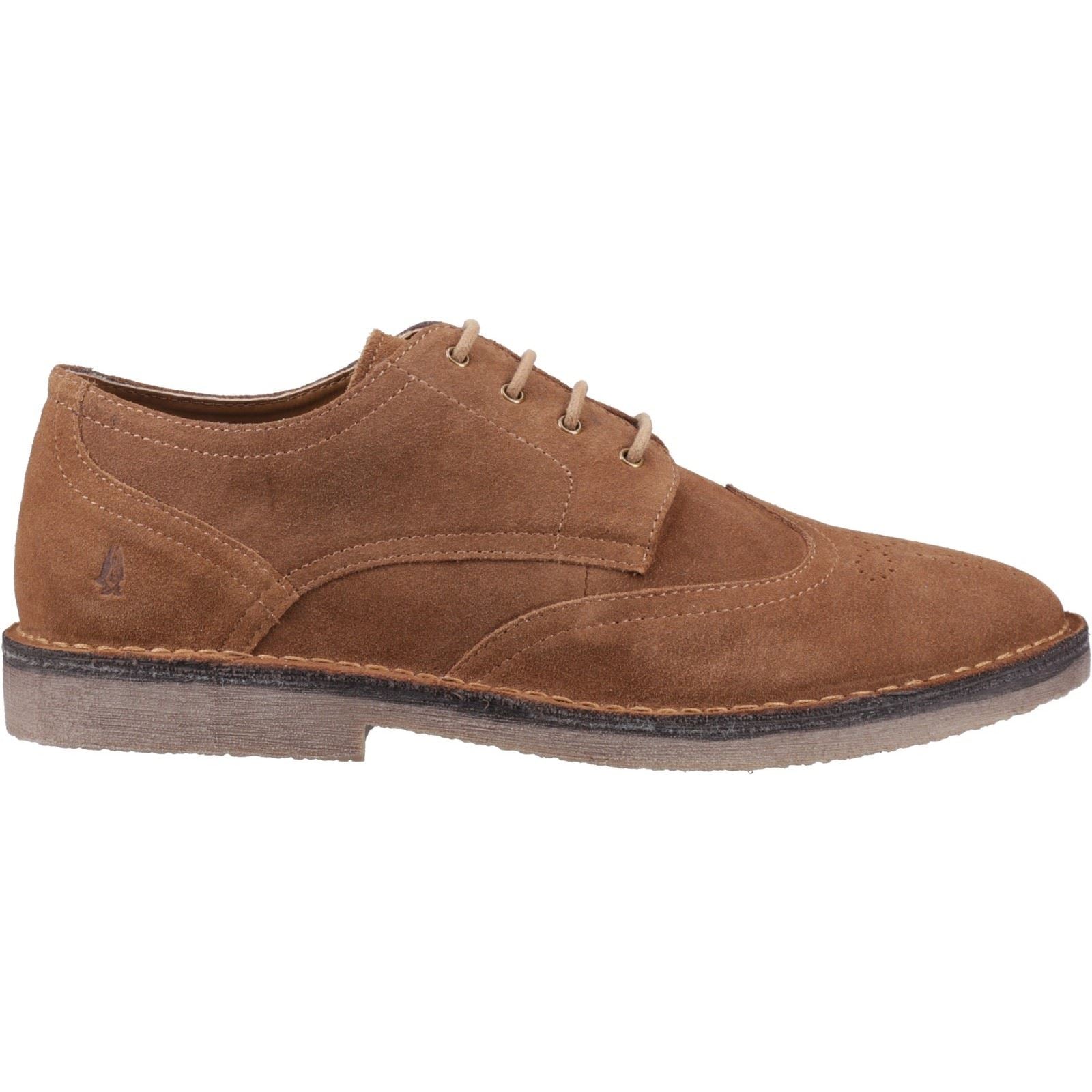 Hush Puppies Samson Herren Brogues Schuhe Aus Braunem Leder