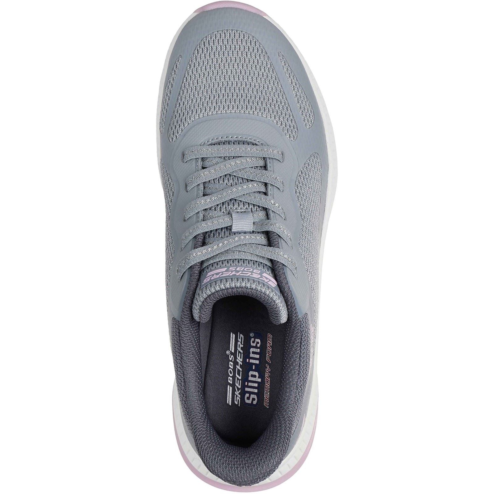 Skechers BOBS Squad 4 Staple Look Damen Graue/Multi Sneakers
