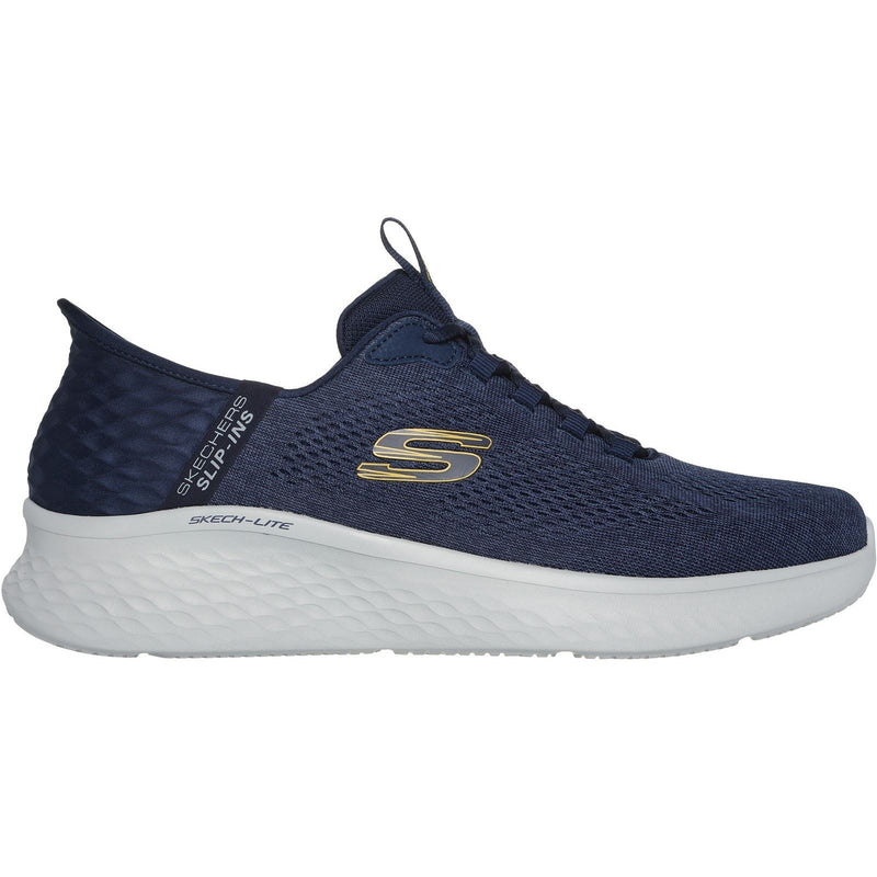 Skechers Skech-Lite Pro Primebase Herren Turnschuhe In Marineblau/Gelb