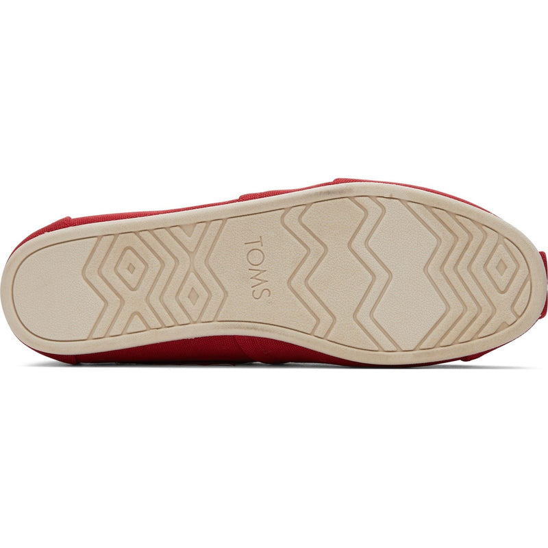 TOMS Alpargata 100% Baumwolle Herren Rote Espadrilles