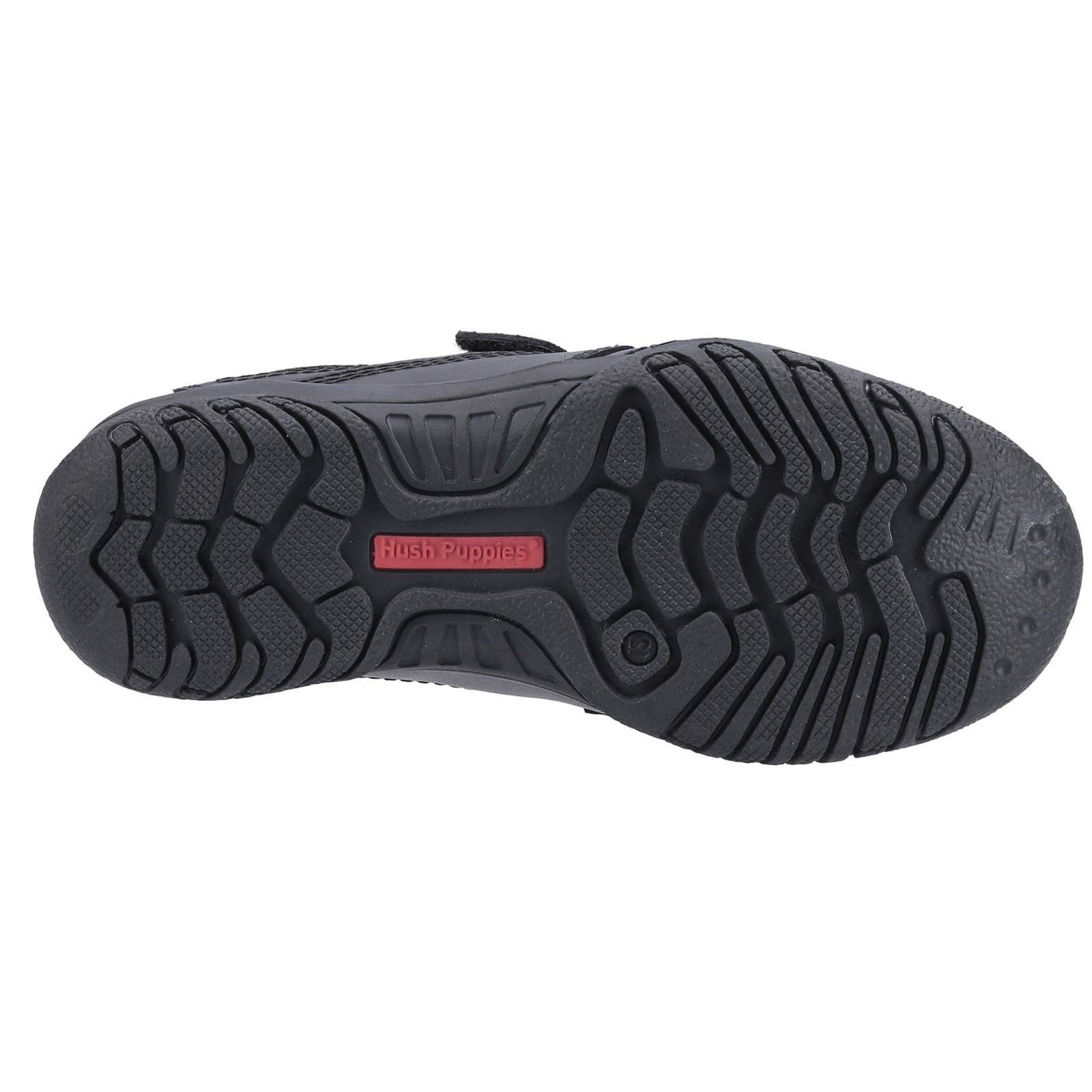 Hush Puppies Jezza 2 Junior Lederslipper In Schwarz Für Jungen