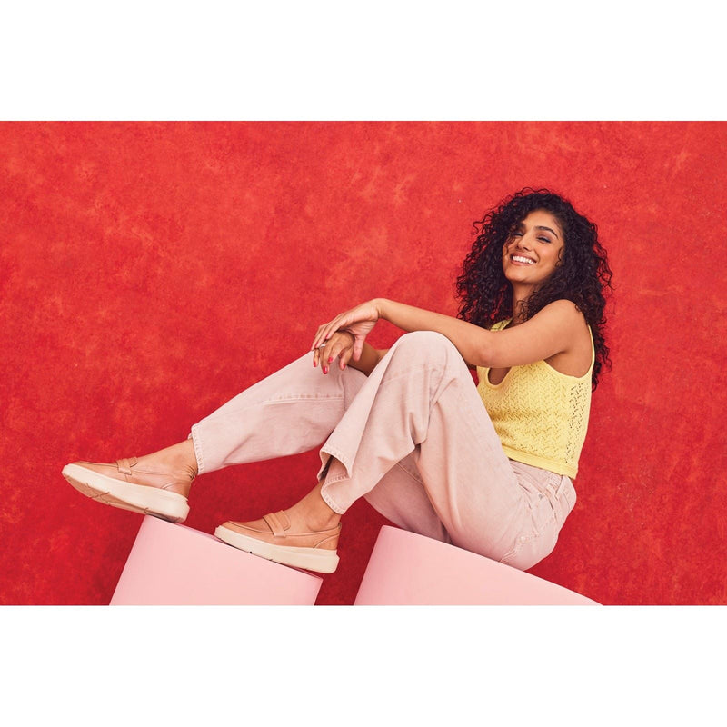 Hush Puppies Joy Penny Leder Damen Tan Loafers