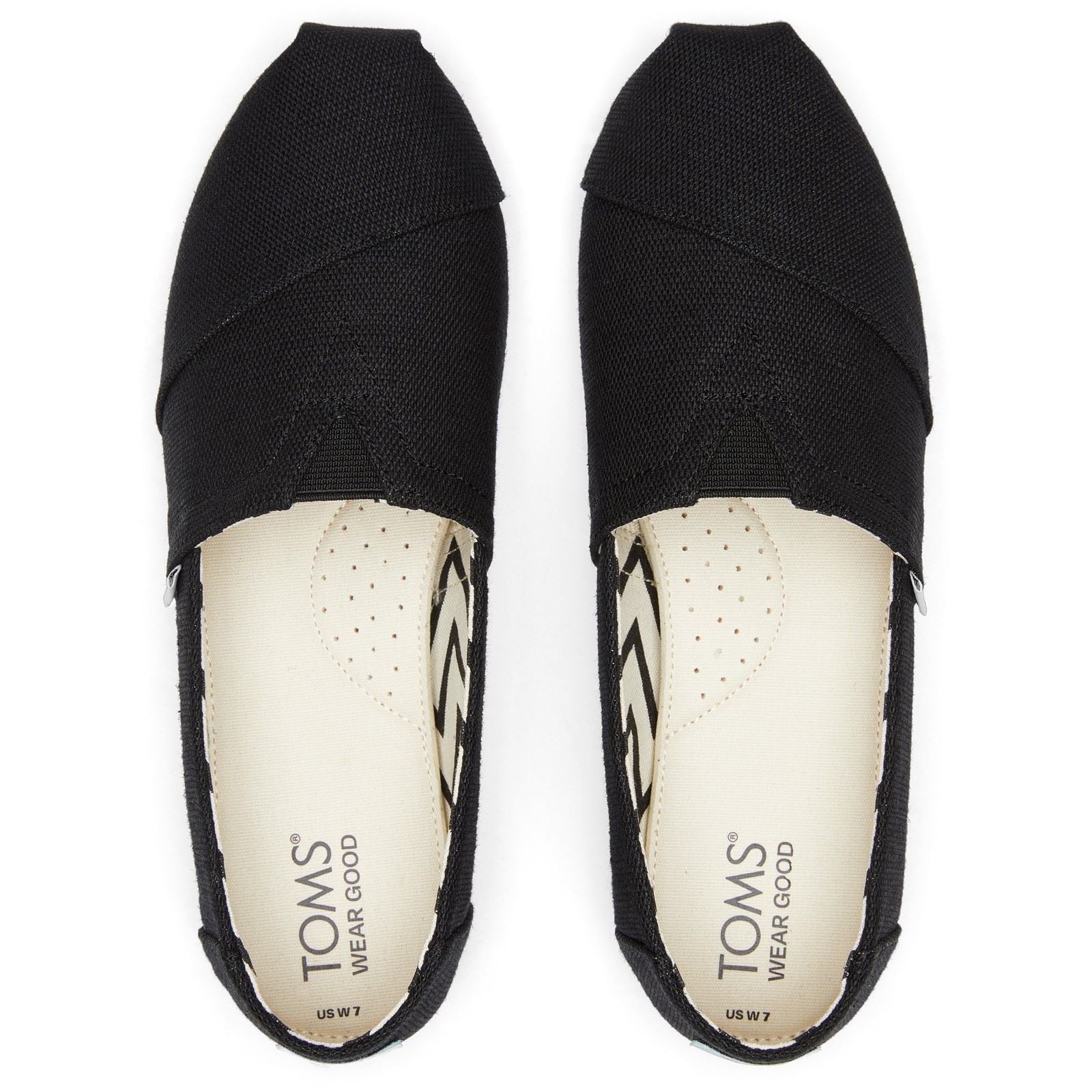 TOMS Alpargata Classic Baumwolle Damen Schwarze Farbe Espadrilles