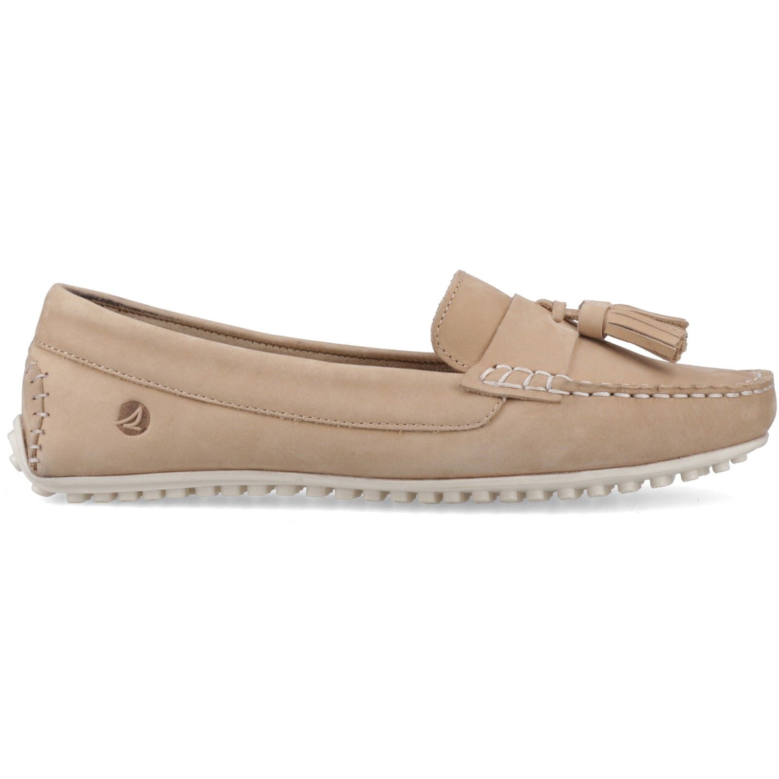 Sperry Salvador Slip On Nubuk Damen Taupe Mokassins Schuhe