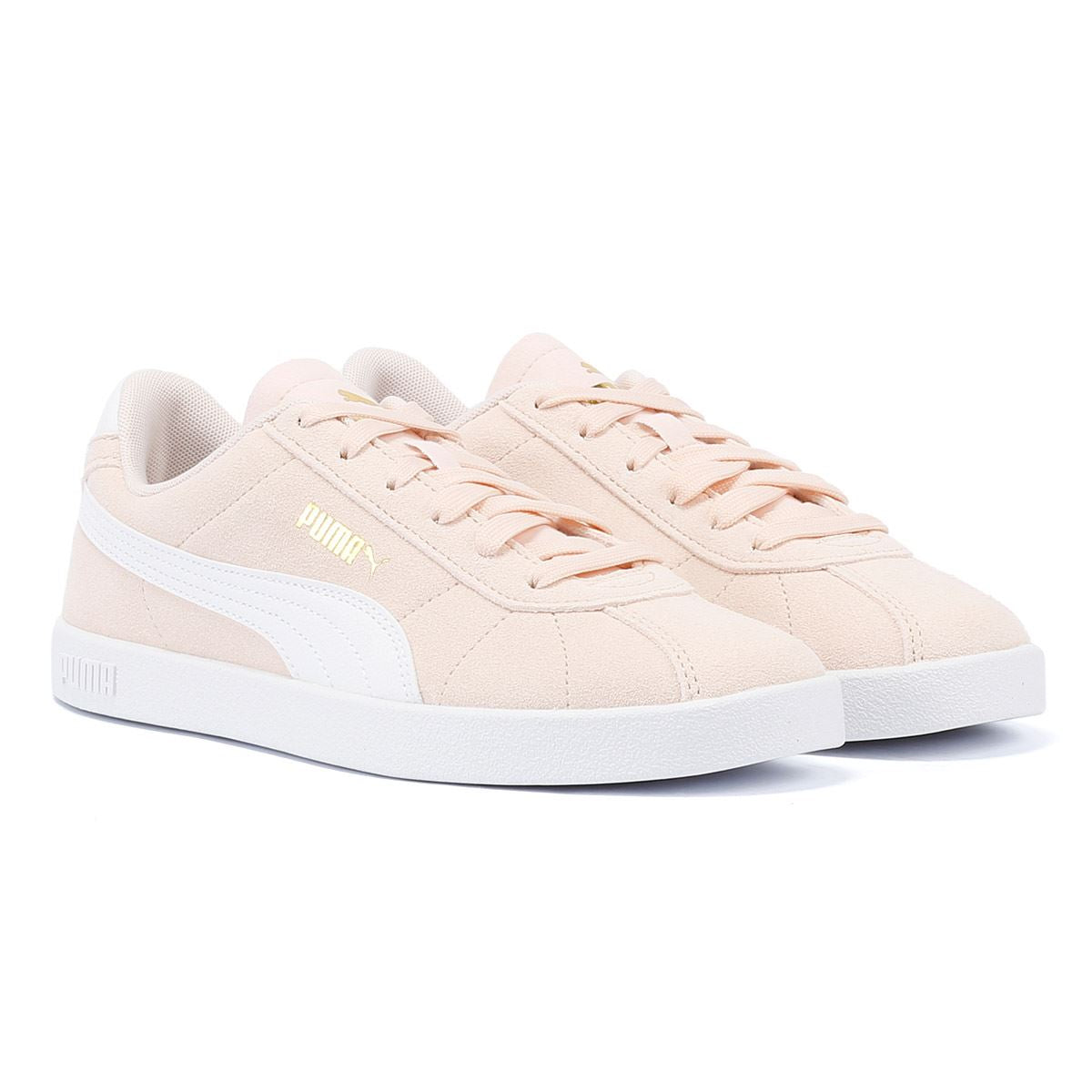 Puma Club II Damen Rosa Wildleder Sneakers